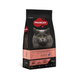 Paunchy cat sterilised salmon 15kg